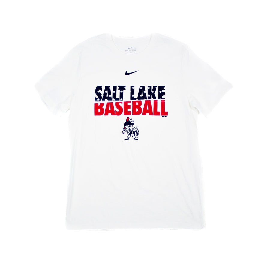 Salt Lake Bees White Nike 4th of July 2023 Tee