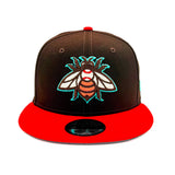 Salt Lake Bees Cola Brown New Era Dirty Soda Two Tone Alt Bee Snapback 950