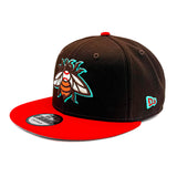 Salt Lake Bees Cola Brown New Era Dirty Soda Two Tone Alt Bee Snapback 950