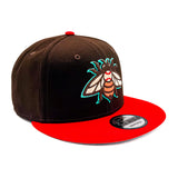 Salt Lake Bees Cola Brown New Era Dirty Soda Two Tone Alt Bee Snapback 950