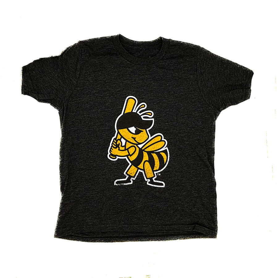 Salt Lake Bees Charcoal 108 Stitches Youth Vintage Tee