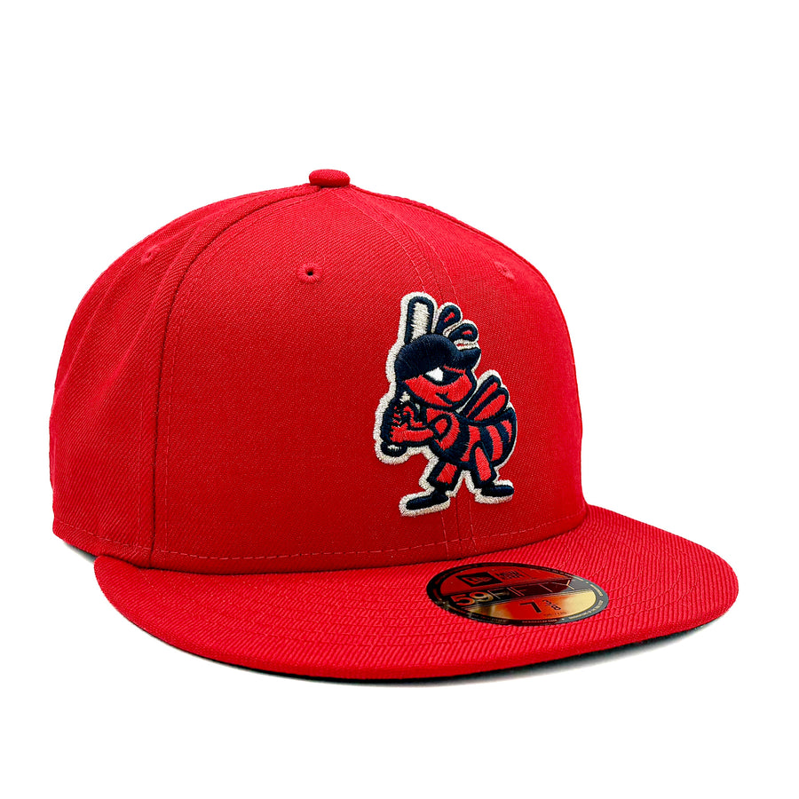 Salt Lake Bees Red New Era Fitted Scarlet Bee Angels Night 5950