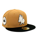 Salt Lake Bees Tan New Era Fitted Pan Tan Black 5950