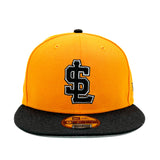 Salt Lake Bees Yellow New Era Snapback Gold Black SL 950