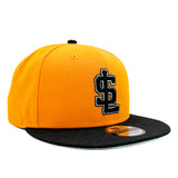 Salt Lake Bees Yellow New Era Snapback Gold Black SL 950