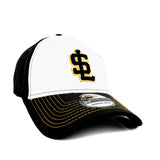 Salt Lake Bees White New Era Flex Fit SL Two Tone Gold Stitch 3930