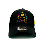 Abejas de Salt Lake Black New Era Flex Fit Copa Full Color 3930