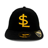 Salt Lake Bees Black New Era 2025 Alternate 1 SL Low Profile Authentic Collection Fitted 5950