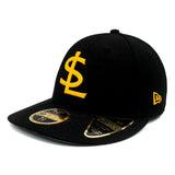 Salt Lake Bees Black New Era 2025 Alternate 1 SL Low Profile Authentic Collection Fitted 5950