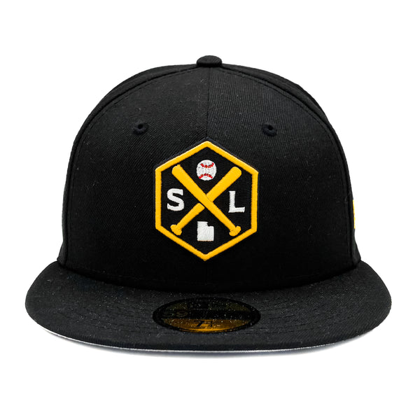 Salt Lake Bees Black New Era Crossbat Fitted 5950 – Salt Lake Bees