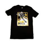 Salt Lake Bees Black New Era Skier Tee