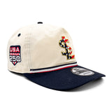 Salt Lake Bees Cream New Era USA250 Fourth of July Official On-field Stars and Stripes Snapback 1920