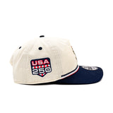 Salt Lake Bees Cream New Era USA250 Fourth of July Official On-field Stars and Stripes Snapback 1920