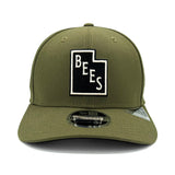Salt Lake Bees Green New Era Olive State Stretch-Snap 970