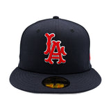Los Angeles Angels Navy New Era 1960 Red LA Fitted 5950