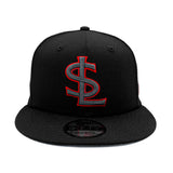 Salt Lake Bees Black New Era Red Outline Sith Snapback 950