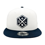 Salt Lake Bees White New Era Crossbat Snapback 950