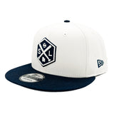 Salt Lake Bees White New Era Crossbat Snapback 950