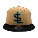 Salt Lake Bees Brown New Era Sky Blue Outline Jedi Knight Snapback 950