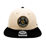 Salt Lake Bees Cream '47 Brand Primary Logo Two Tone Snapback Captain