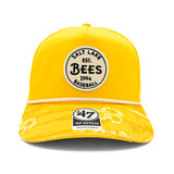 Salt Lake Bees Yellow '47 Brand Fiji White Rope Snapback Hitch