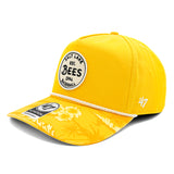 Salt Lake Bees Yellow '47 Brand Fiji White Rope Snapback Hitch