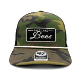 Salt Lake Bees Camo '47 Brand Script Patch Trucker Snapback Hitch
