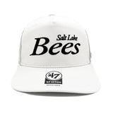 Salt Lake Bees White '47 Brand Stacked Script Snapback Hitch