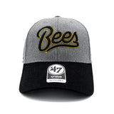 Salt Lake Bees Grey '47 Brand Heather Bees Script Adjustable MVP