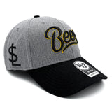 Salt Lake Bees Grey '47 Brand Heather Bees Script Adjustable MVP
