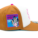 Salt Lake Bees White New Era 2025 Big League Chew Bronze Pink Curveball Cotton Candy Snapback 950 A Frame