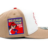 Salt Lake Bees White New Era 2025 Big League Chew Camel Scarlet Slammin' Strawberry Snapback 950 A Frame