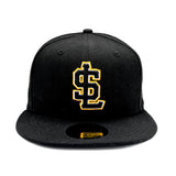 Salt Lake Bees Black New Era Fitted Authentic Collection On-Field Road SL 5950