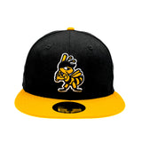 Salt Lake Bees Black New Era Fitted Authentic Collection Alt 2 Two Tone Bumble 5950