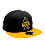 Salt Lake Bees Black New Era Fitted Authentic Collection Alt 2 Two Tone Bumble 5950