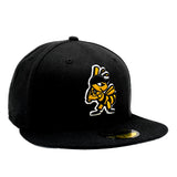 Salt Lake Bees Black New Era Fitted Authentic Collection On-Field Home Bumble 5950