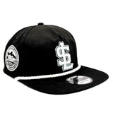 Salt Lake Bees Black New Era Snapback PCL Patch White String SL Golfer