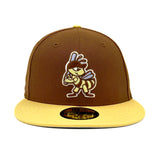 Salt Lake Bees Brown New Era Fitted Pastel Yellow Banana 5950