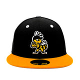 Salt Lake Bees Black New Era Fitted White Wing 5950