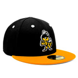 Salt Lake Bees Black New Era Fitted White Wing 5950