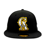 California Angels Black New Era Fitted 35th Anniversary Patch 5950