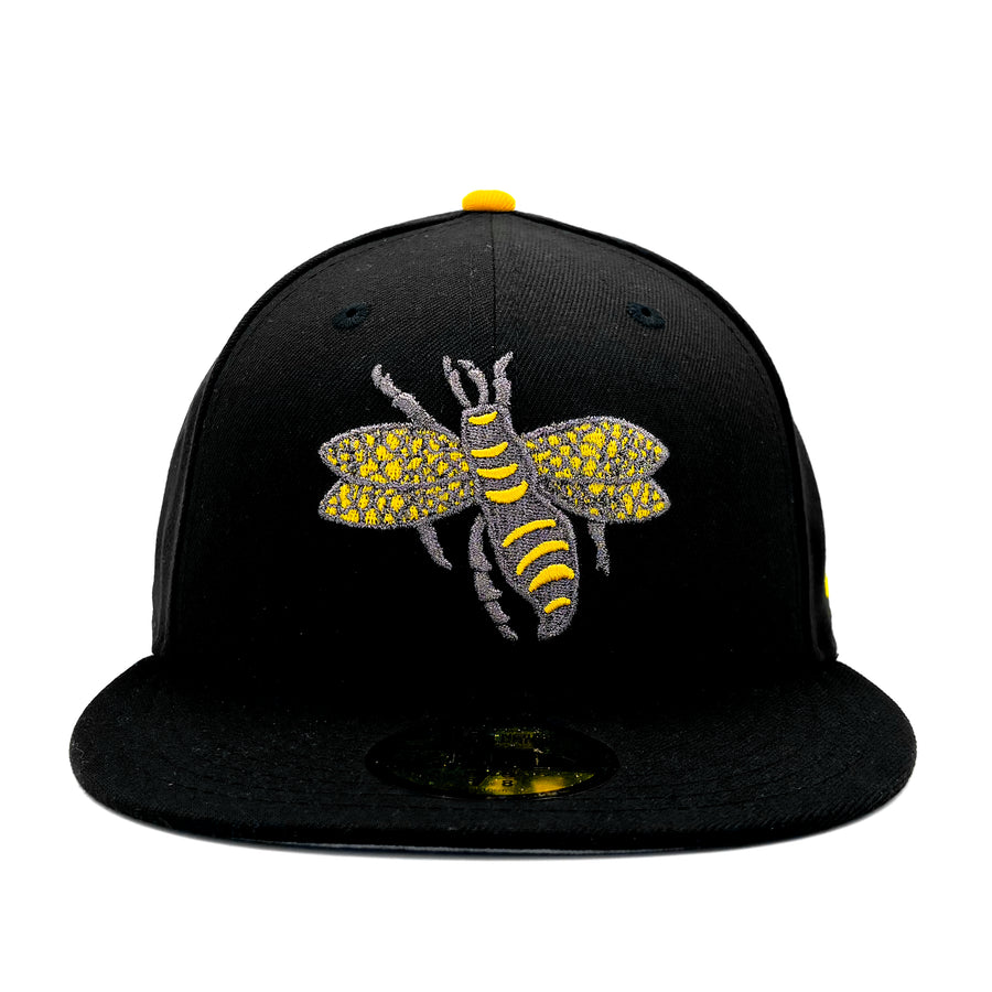 Salt Lake Bees Black New Era Fitted 1920s Pearl Stitch Bee 5950