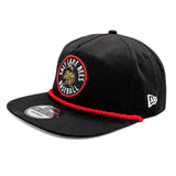 Salt Lake Bees Black New Era Primary Logo Red Rope Snapback Golfer
