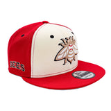 Salt Lake Bees Cream New Era Red Tritone Tan Alt Bee Snapback 950