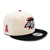 Salt Lake Bees Cream New Era Two Tone Red Outline Alt Bee Snapback 950