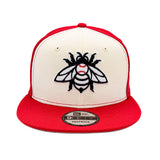 Salt Lake Bees Cream New Era Red Tritone Black Alt Bee Snapback 950