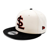 Salt Lake Bees Cream New Era Red Outline Black SL Snapback 950