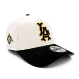 Los Angeles Angels Cream New Era 1960 Black LA Snapback 940 A Frame