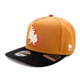 Salt Lake Bees Brown New Era Red Outline White Bee Snapback 950 A Frame