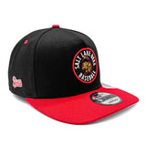 Salt Lake Bees Black New Era Red Primary Logo Snapback 950 A Frame